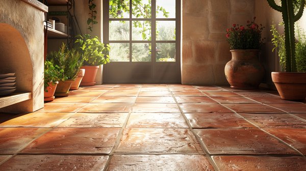 Choisir un sol en terre cuite : avantages et entretien